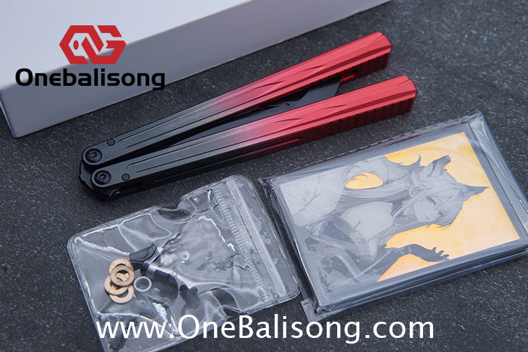 Curiosity Nine-Tails Original Balisong Aluminum Alloy Handle Stainless Steel Blade Bushings