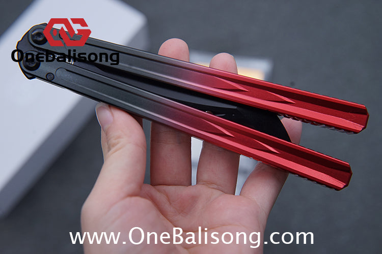 Curiosity Nine-Tails Original Balisong Aluminum Alloy Handle Stainless Steel Blade Bushings