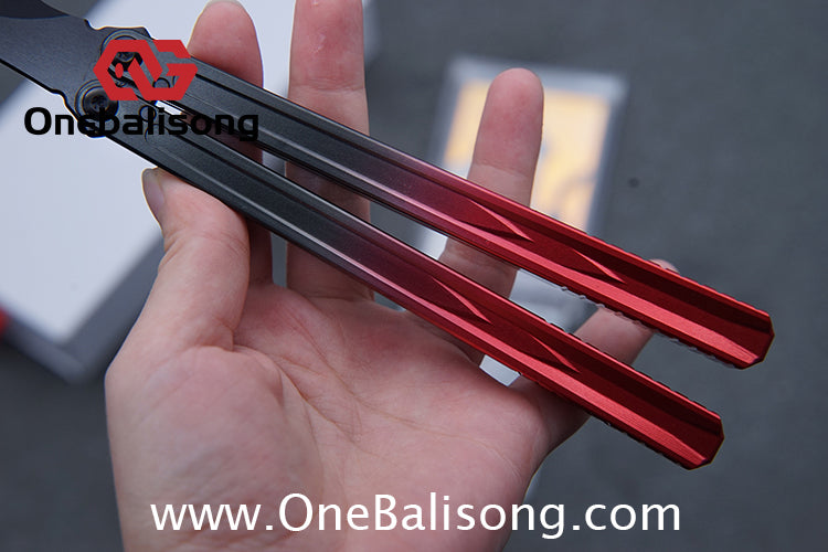 Curiosity Nine-Tails Original Balisong Aluminum Alloy Handle Stainless Steel Blade Bushings