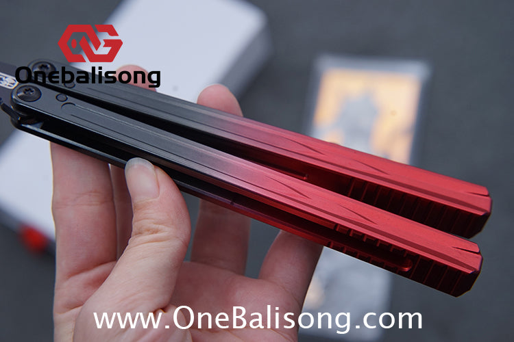 Curiosity Nine-Tails Original Balisong Aluminum Alloy Handle Stainless Steel Blade Bushings
