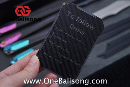 To Follow Crisis Balisong Titanium-6AI-4V Handle M390 Stainless Steel Blade Bushing