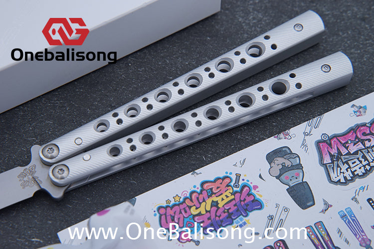 Banshu Creation BM67 Balisong Clone Aluminum Alloy Handle Stainless Steel Blade Bushings