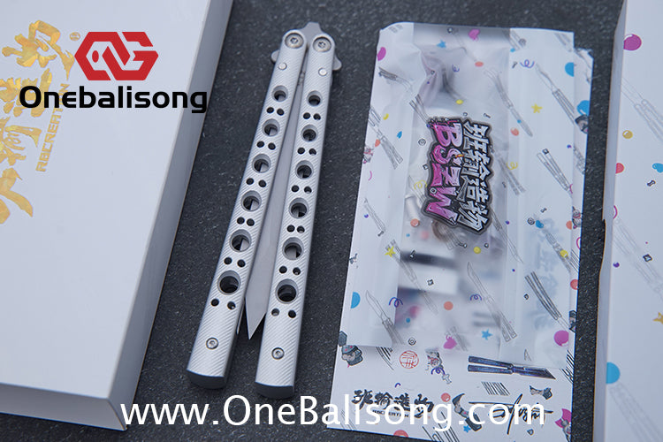 Banshu Creation BM67 Balisong Clone Aluminum Alloy Handle Stainless Steel Blade Bushings