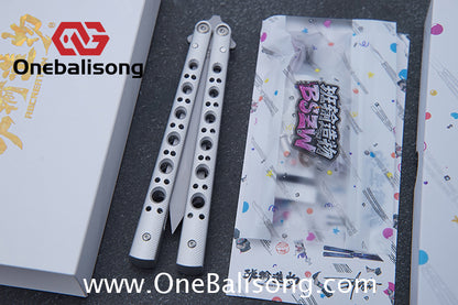 Banshu Creation BM67 Balisong Clone Aluminum Alloy Handle Stainless Steel Blade Bushings