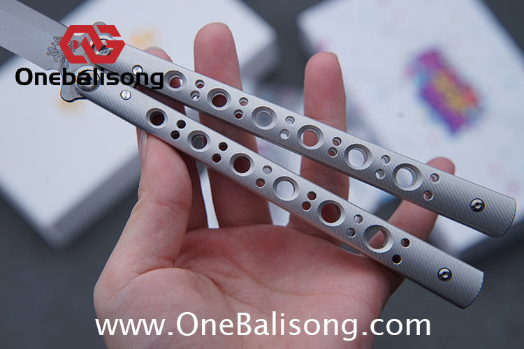 Banshu Creation BM67 Balisong Clone Aluminum Alloy Handle Stainless Steel Blade Bushings