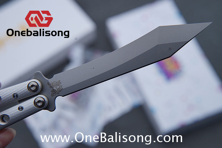 Banshu Creation BM67 Balisong Clone Aluminum Alloy Handle Stainless Steel Blade Bushings
