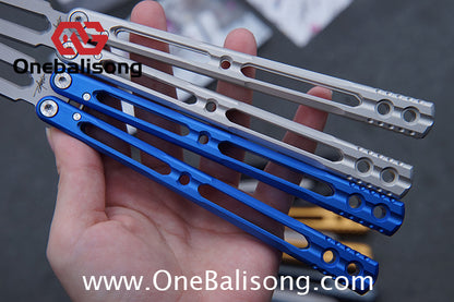 Banshu Creation 8802 Original Balisong 7075 Aluminum Alloy Handle 440C Stainless Steel Blade Bushings