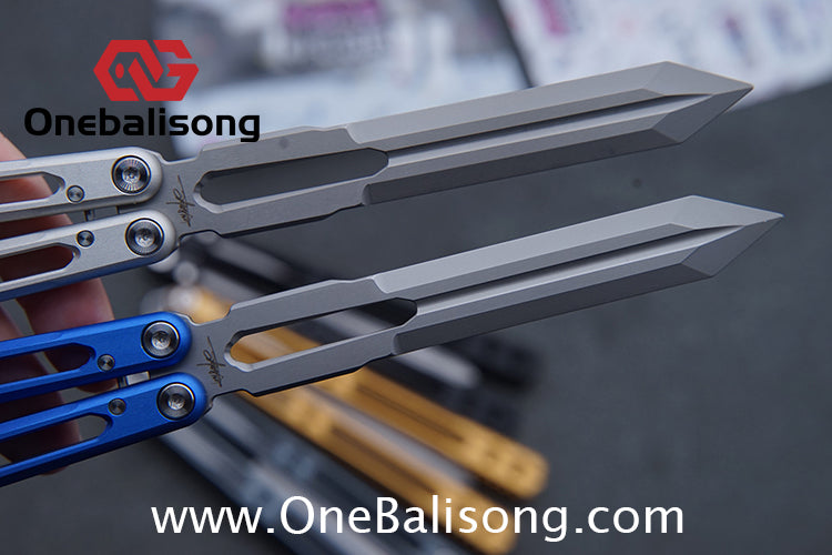 Banshu Creation 8802 Original Balisong 7075 Aluminum Alloy Handle 440C Stainless Steel Blade Bushings