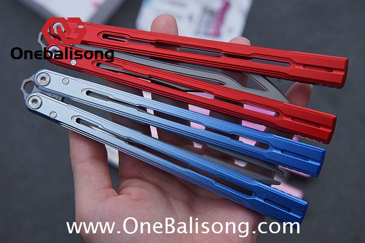 Banshu Creation 8803 Original Balisong 7075 Aluminum Alloy Handle 440C Stainless Steel Blade Bushings