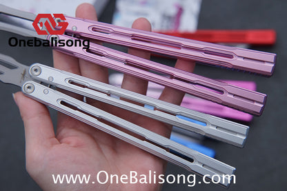 Banshu Creation 8803 Original Balisong 7075 Aluminum Alloy Handle 440C Stainless Steel Blade Bushings