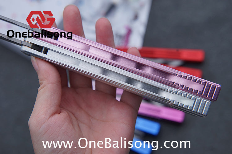 Banshu Creation 8803 Original Balisong 7075 Aluminum Alloy Handle 440C Stainless Steel Blade Bushings
