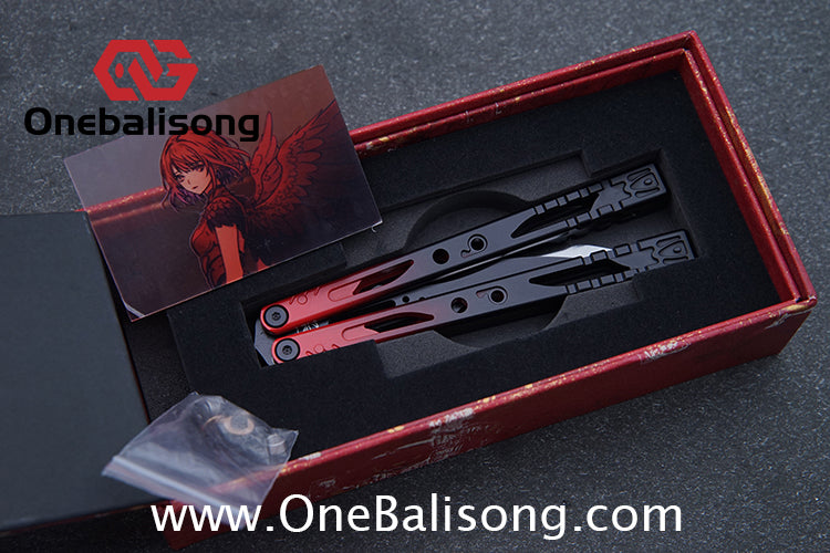 Fairy Lake Balisong 7075 Aluminum Alloy Handle 440c Stainless Steel Blade Bushing