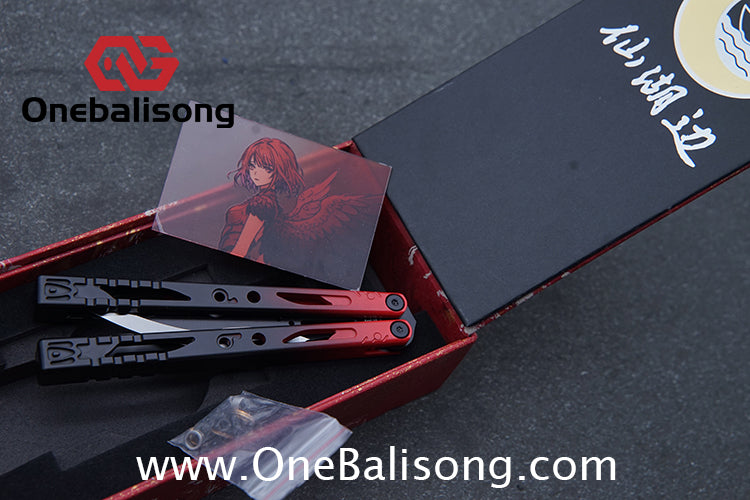 Fairy Lake Balisong 7075 Aluminum Alloy Handle 440c Stainless Steel Blade Bushing