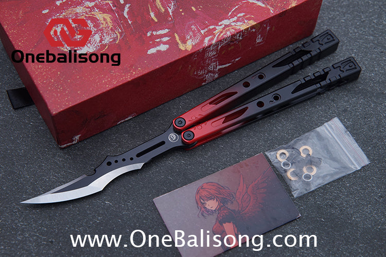 Fairy Lake Balisong 7075 Aluminum Alloy Handle 440c Stainless Steel Blade Bushing