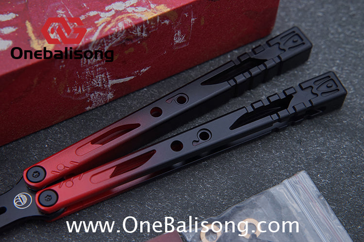 Fairy Lake Balisong 7075 Aluminum Alloy Handle 440c Stainless Steel Blade Bushing