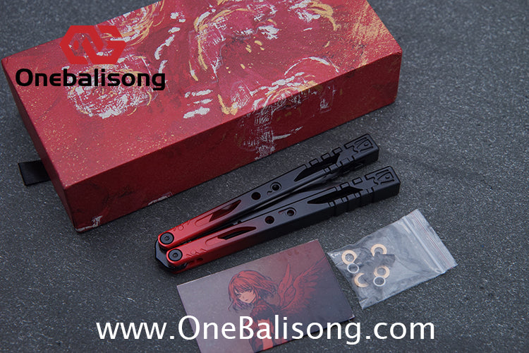 Fairy Lake Balisong 7075 Aluminum Alloy Handle 440c Stainless Steel Blade Bushing