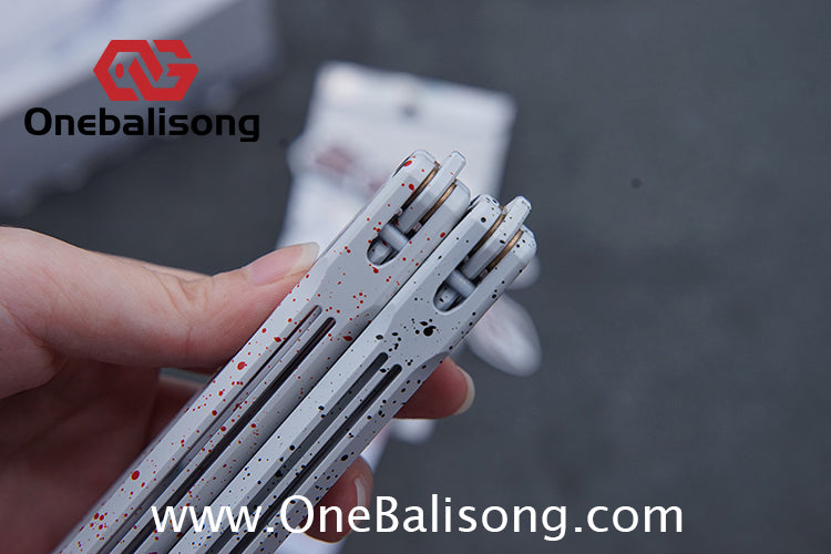 WZM Peace and Joy V3 Balisong Clone Ceramic Coating/7075 Aluminum Alloy Handle 440C Steel Tuning Fork Bushing