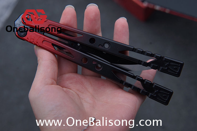 Fairy Lake Balisong 7075 Aluminum Alloy Handle 440c Stainless Steel Blade Bushing