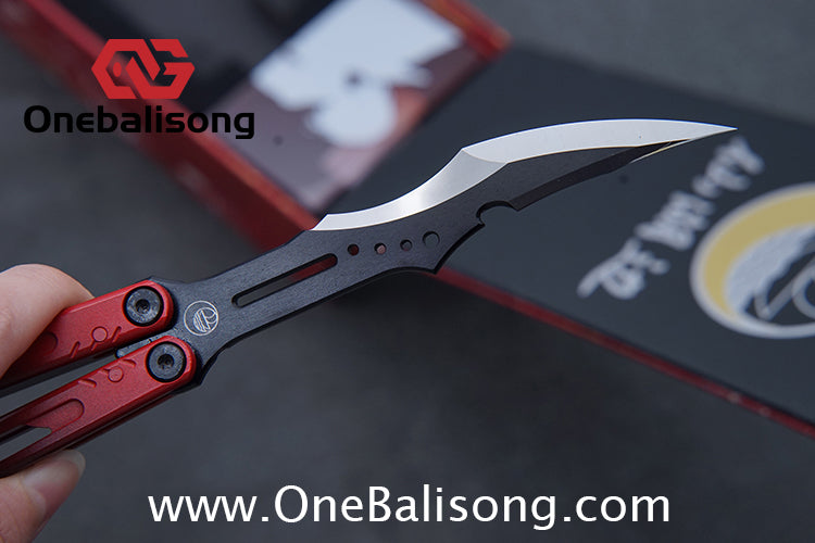 Fairy Lake Balisong 7075 Aluminum Alloy Handle 440c Stainless Steel Blade Bushing