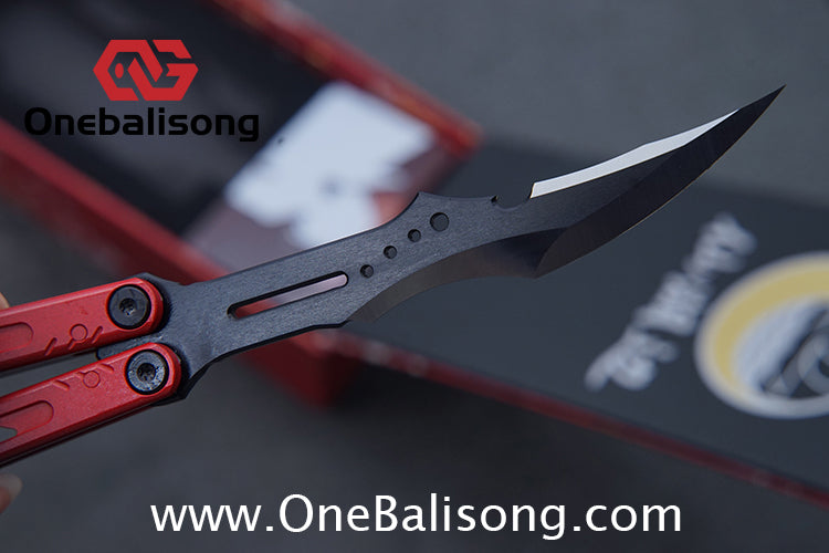 Fairy Lake Balisong 7075 Aluminum Alloy Handle 440c Stainless Steel Blade Bushing