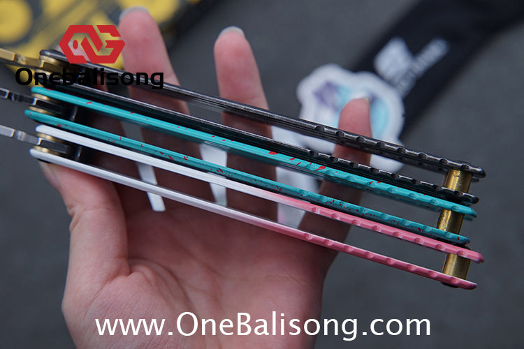 ARMED SHARK Tuning Fork Steel Kraken V3 Balisong Clone 3CR13 Stainless Steel Handle Tuning Fork/Stainless Steel Blade Bushings