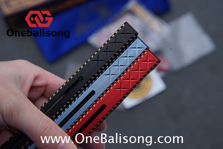 PORCUEDGC Star Eaves-Ling Xi Original Balisong Aluminum Alloy Handle Stainless Steel Blade Bushing