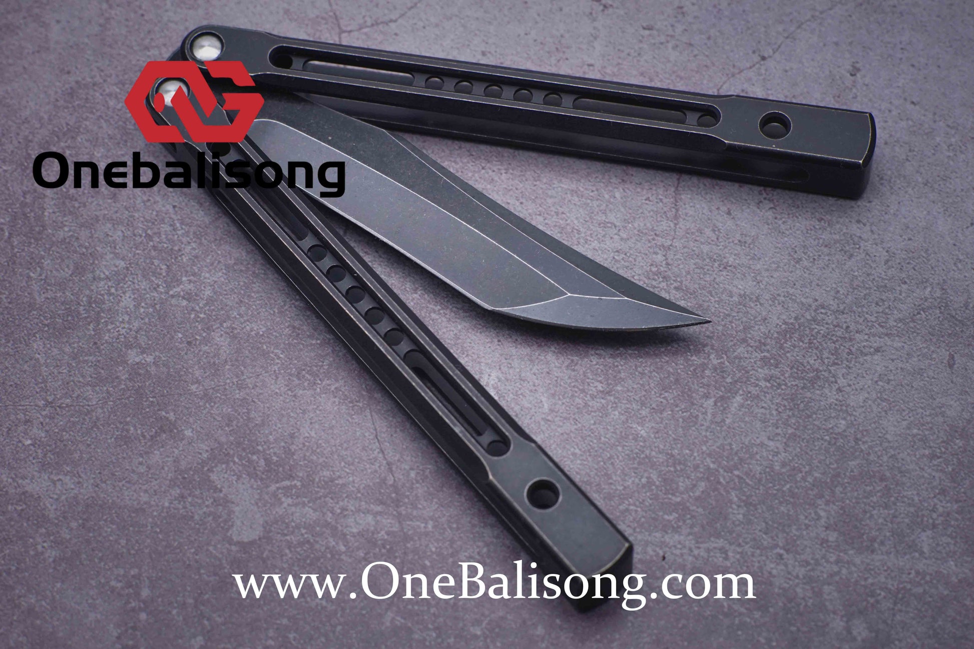 theone monarch v2 clone Titanium alloy-handle stainless steel blade bu –  One Balisong
