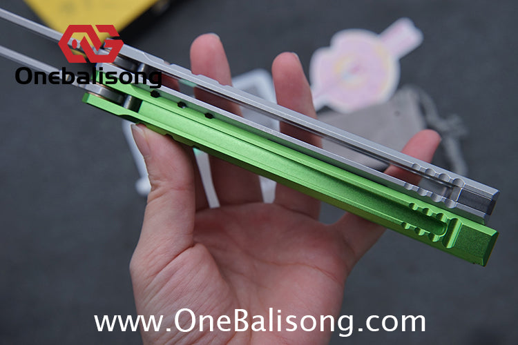 ARMED SHARK E-volve Hex Balisong Clone 7075 Aluminum Alloy Handle 440c Stainless Steel Blade Bushing