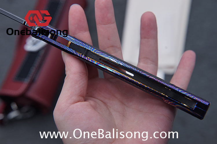 RAD Cygnus V2 Genuine Balisong Titanium-6AL-4V Handle CPM-S35VN Stainless Steel Live Blade Bushing