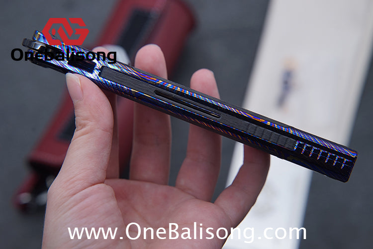 RAD Cygnus V2 Genuine Balisong Titanium-6AL-4V Handle CPM-S35VN Stainless Steel Live Blade Bushing