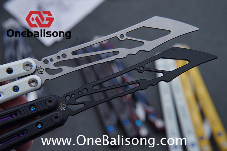 Newera Fvyao Original Balisong 7075 Aluminum Alloy+ G10 Patch Handle 5Cr15 Stainles Steel Blade Trainer Bushing