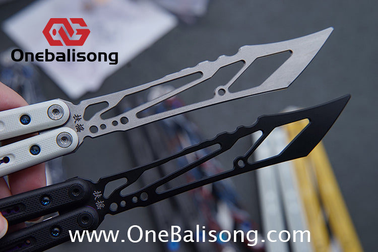 Newera Fvyao Original Balisong 7075 Aluminum Alloy+ G10 Patch Handle 5Cr15 Stainles Steel Blade Trainer Bushing