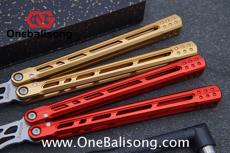 Yun Ran Balisong 7075 Aluminum Alloy Handle Stainless Steel Blade Bushing