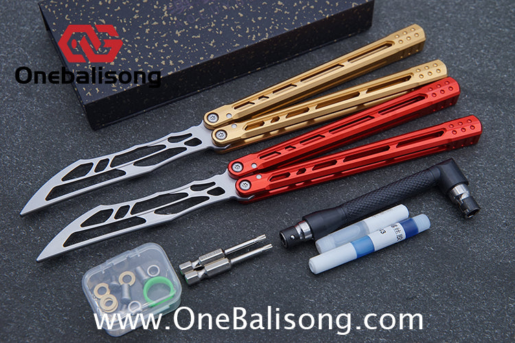 Yun Ran Balisong 7075 Aluminum Alloy Handle Stainless Steel Blade Bushing