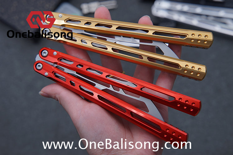 Yun Ran Balisong 7075 Aluminum Alloy Handle Stainless Steel Blade Bushing