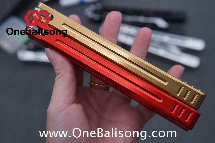 Yun Ran Balisong 7075 Aluminum Alloy Handle Stainless Steel Blade Bushing