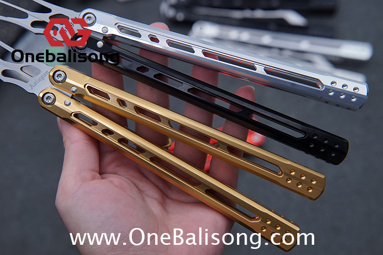 Yun Ran Balisong 7075 Aluminum Alloy Handle Stainless Steel Blade Bushing