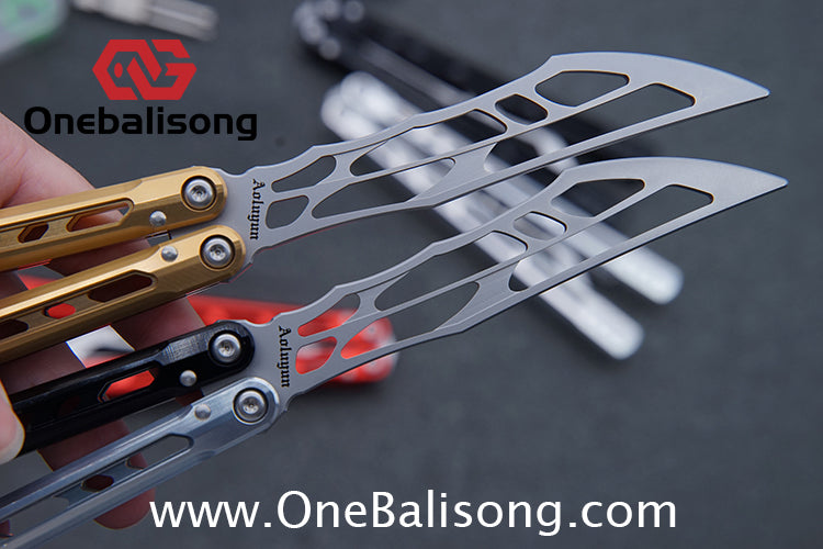 Yun Ran Balisong 7075 Aluminum Alloy Handle Stainless Steel Blade Bushing