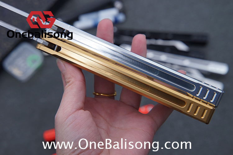 Yun Ran Balisong 7075 Aluminum Alloy Handle Stainless Steel Blade Bushing