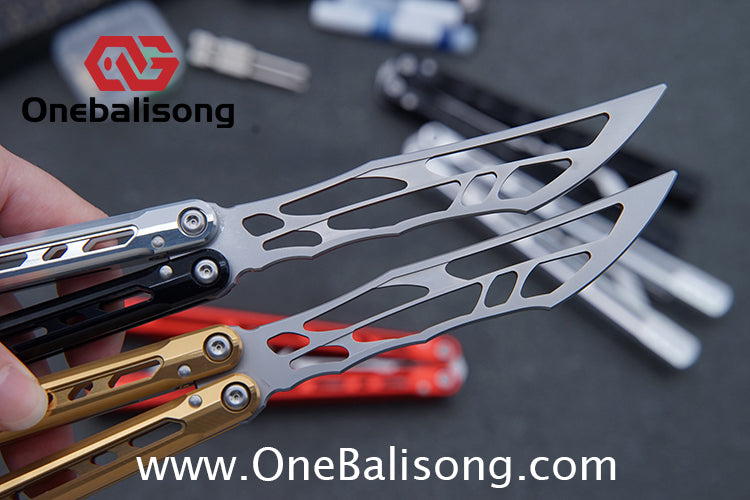 Yun Ran Balisong 7075 Aluminum Alloy Handle Stainless Steel Blade Bushing