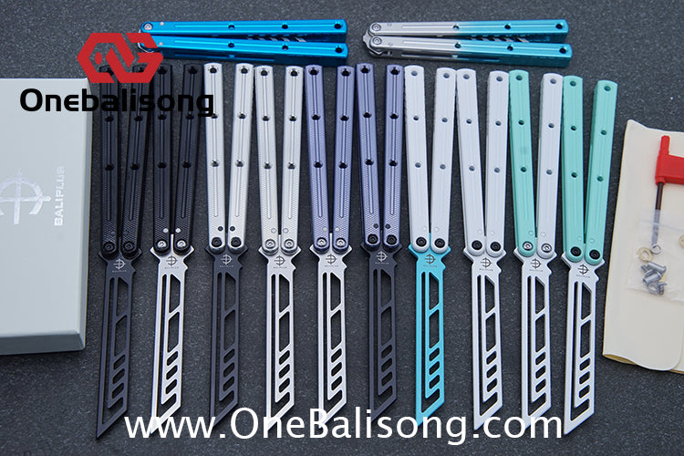 baliplus 7075 kraken trainer Side slot version v3 clone Aluminum alloy handle stainless steel blade Bushing