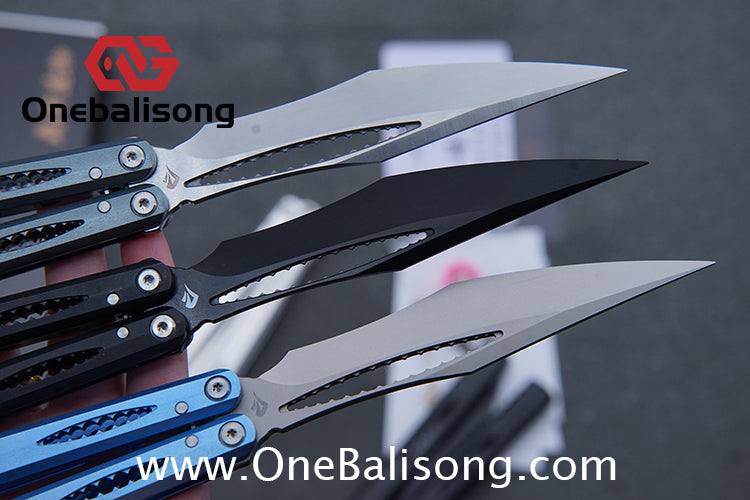 Dingfeng Devourer Balisong OG Design 7075 Aluminum Alloy Handle 9cr18mov Stainles Steel Blade Trainer Bushing