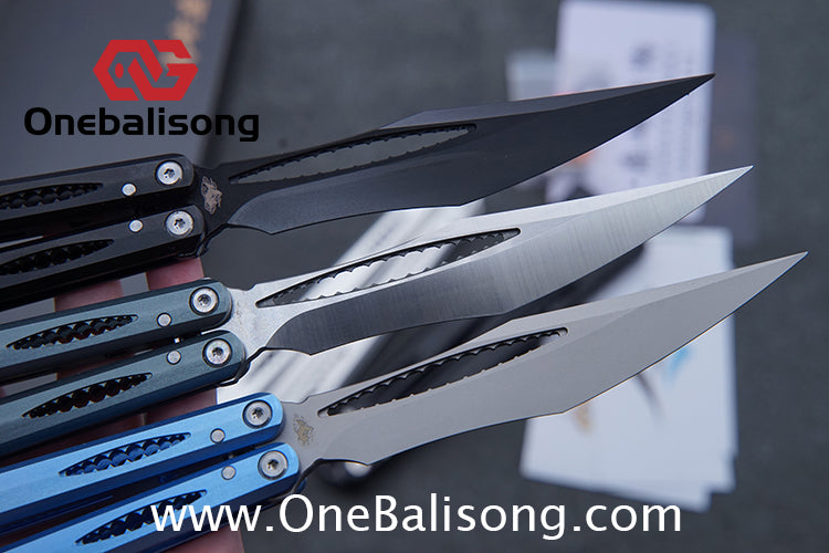 Dingfeng Devourer Balisong OG Design 7075 Aluminum Alloy Handle 9cr18mov Stainles Steel Blade Trainer Bushing