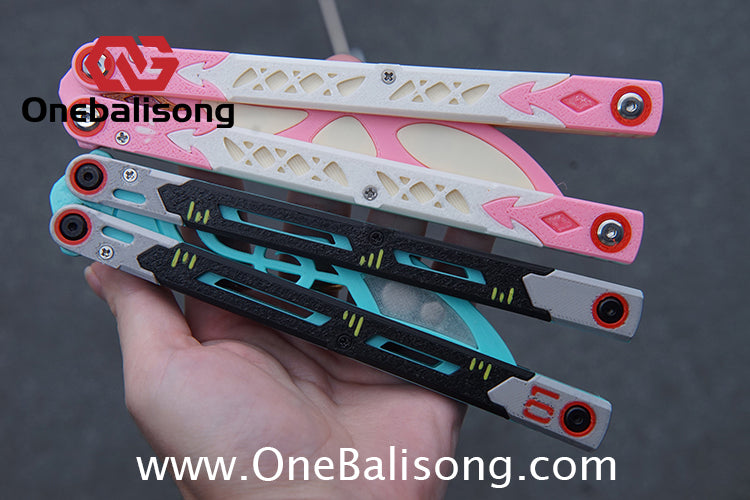 3D Printing Plastic Knife Balisong Plastic Trainer Outdoor Safe EDC Practice Knife Fancy Folding Knife