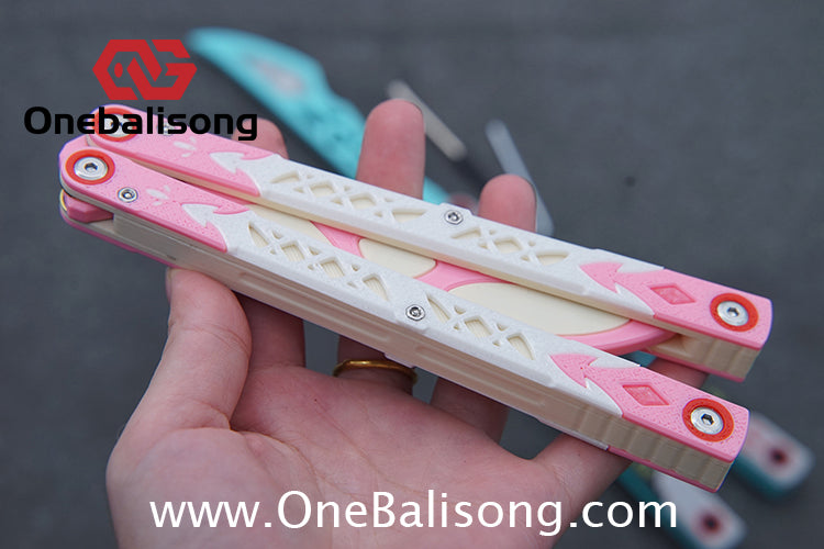 3D Printing Plastic Knife Balisong Plastic Trainer Outdoor Safe EDC Practice Knife Fancy Folding Knife