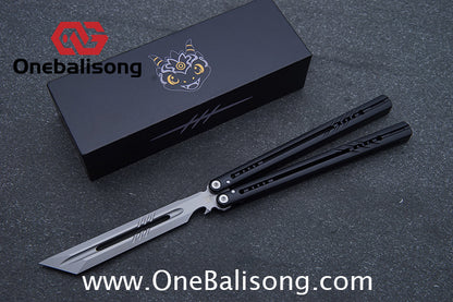 DWSTIN Yilong Menglong Balisong 7075 Aluminum Alloy Handle 440c Stainless Steel Blade Bushing