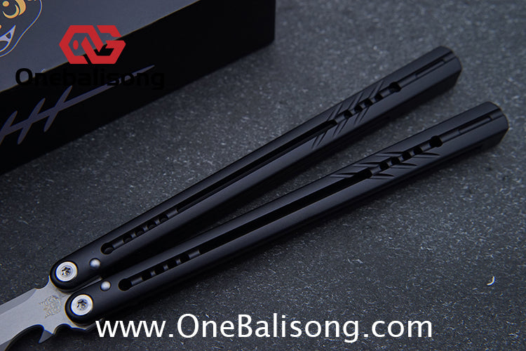 DWSTIN Yilong Menglong Balisong 7075 Aluminum Alloy Handle 440c Stainless Steel Blade Bushing