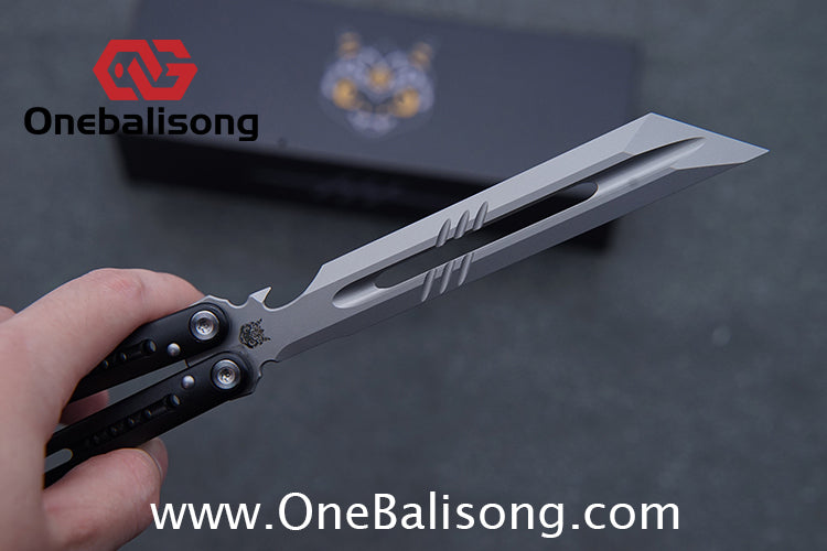 DWSTIN Yilong Menglong Balisong 7075 Aluminum Alloy Handle 440c Stainless Steel Blade Bushing