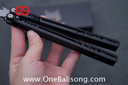 DWSTIN Yilong Menglong Balisong 7075 Aluminum Alloy Handle 440c Stainless Steel Blade Bushing
