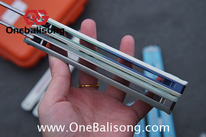 LDX Lnitiate Original Balisong Titanium Alloy+ G10 Patch Handle Stainles Steel Blade Trainer Bushing